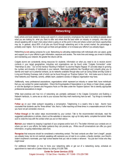 Networking - Colgate University