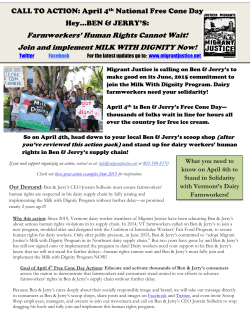 Farmworkers` Human Rights Cannot Wait! Join and