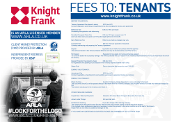 Tenant fees and charges