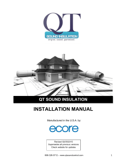 QT Sound Underlayment Rolls