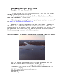 Portage Life Saving Service Coast Guard Stations
