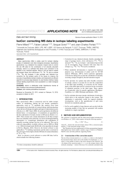 IsoCor: correcting MS data in isotope labeling experiments