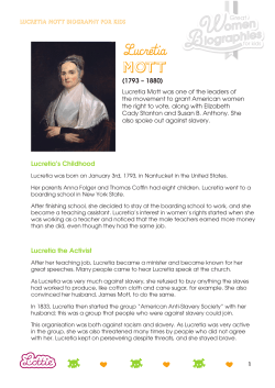 Lucretia mott