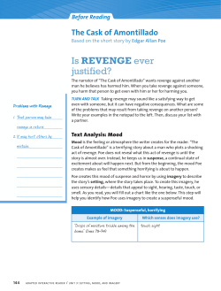 Is REVENGE ever justified? - Pottstown School District