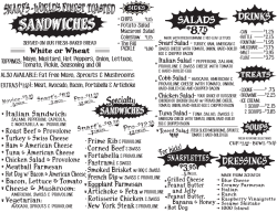 Menu Pdf - Snarf`s