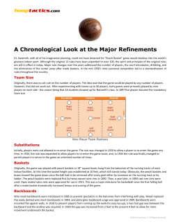 A Chronological Look at the Major Refinements