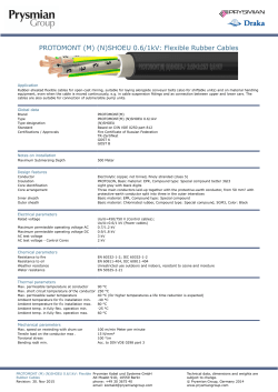 PROTOMONT (M) (N)SHOEU 0.6/1kV: Flexible Rubber Cables