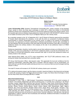 ETI | Conversion of Pref. shares