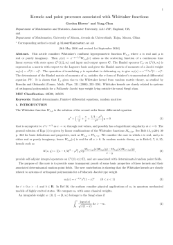 Kernels and point processes associated with Whittaker functions