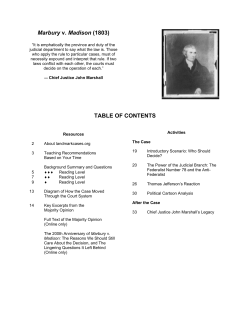 Marbury v. Madison - Thunderbird High School