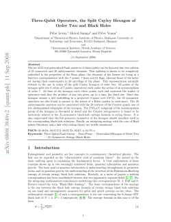 Three-Qubit Operators, the Split Cayley Hexagon of Order Two and
