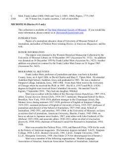 Mott, Frank Luther (1886-1964) and Vera I. (1885