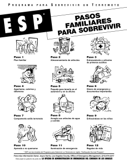 pasos familiares para sobrevivir - CERT-LA