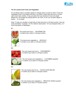 The 25 Lowest-Carb Fruits and Vegetables