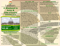 4D/3N - Land Tours Ghana