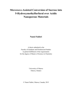 Microwave-Assisted Conversion of Sucrose into 5