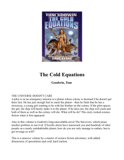 The Cold Equations