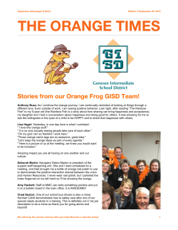 THE ORANGE TIMES