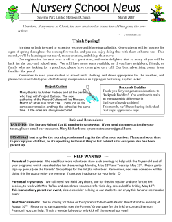 newsletter - Severna Park United Methodist Church