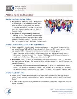 Alcohol Facts and Stats