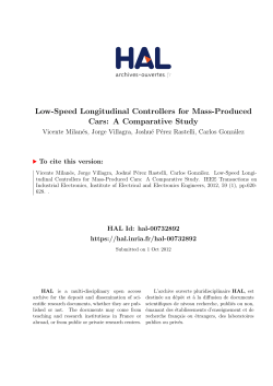 Low-Speed Longitudinal Controllers for Mass-Produced Cars