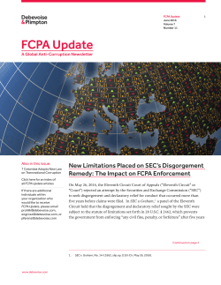 FCPA Update