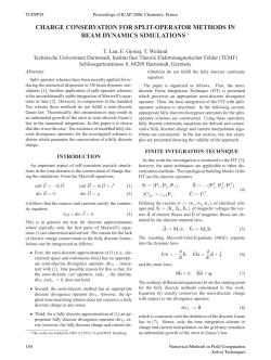 Charge Conservation for Split-Operator Methods in Beam Dynamics