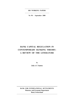 Bank capital regulation in contemporary banking theory