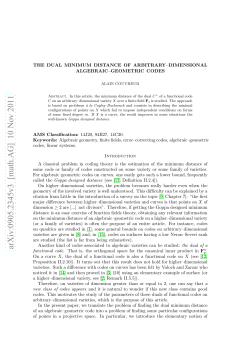 The dual minimum distance of arbitrary dimensional algebraic