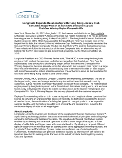 Longitude Expands Relationship with Hong Kong Jockey Club