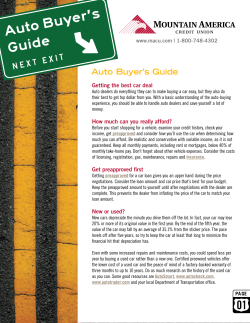 Auto Buyer`s Guide - Mountain America Credit Union