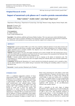 Impact of menstrual cycle phases on C
