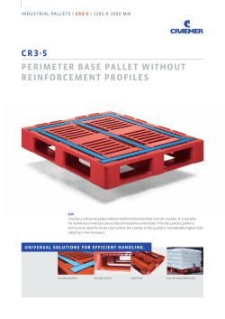 CR3-5 PERIMETER BASE PALLET WITHOUT REINFORCEMENT