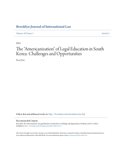 "Americanization" of Legal Education in South Korea