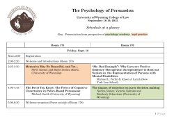 The Psychology of Persuasion
