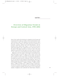 Overview of Migration Trends in Europe and Central Asia, 1990&ndash;2004