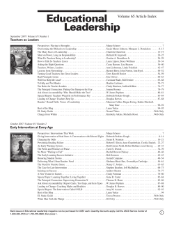 Educational Leadership