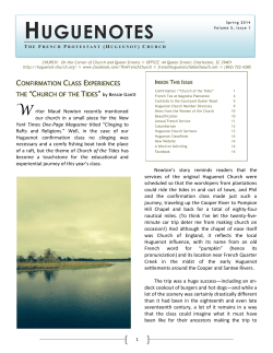 HUGUENOTES - French Huguenot Church