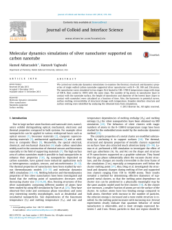 Molecular dynamics simulations of silver nanocluster supported on