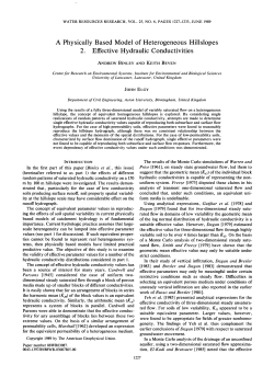 A physically based model of heterogeneous hillslopes 2. Effective