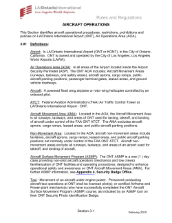aircraft operations - Los Angeles World Airports