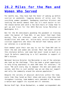 26.2 Miles for the Men and Women Who Served