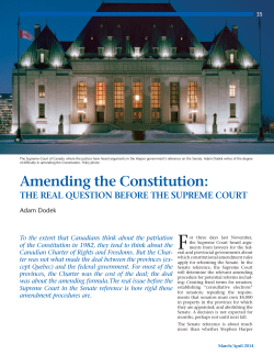Amending the Constitution