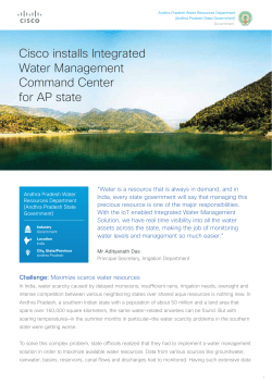 Cisco Installs Integrated Water Management Command Center for