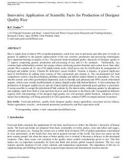 Innovative Application of Scientific Facts for Production of Designer