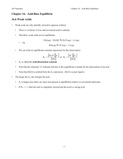 Chapter 16 Outline full last half