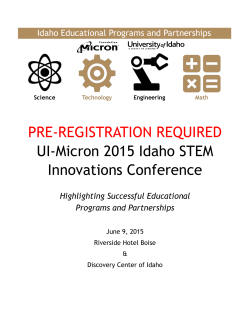 conference program - University of Idaho