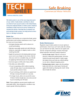 Safe Braking: Commercial Motor Vehicles