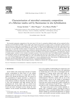 Characterisation of microbial community composition of a Siberian