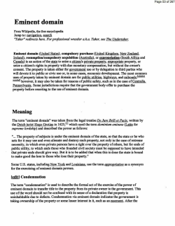 Eminent domain